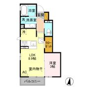 セジュール赤城Cの間取り画像