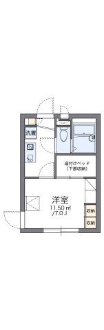 レオパレスカンナの間取り画像