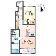 西五城新築アパートの間取り画像