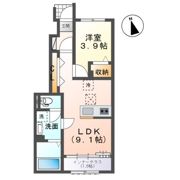 西五城新築アパートの間取り画像