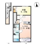 西五城新築アパートの間取り画像
