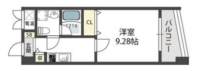 モンサンミッシェル北浜の間取り画像