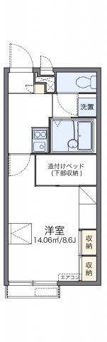 レオパレスノースアイランドⅢの間取り画像