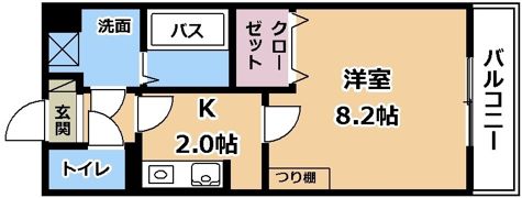 GROOVE南草津Ⅱの間取り画像