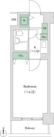 菱和パレス南大井の間取り画像