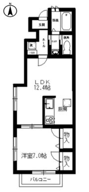 シャーメゾンニシノの間取り画像