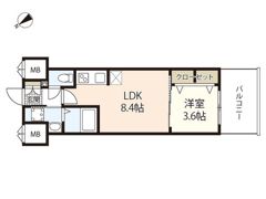 S-RESIDENCE空港通りawesomeの間取り画像