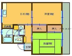 コーエイマンション第2の間取り画像