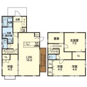 長嶺南2丁目戸建A棟の間取り画像