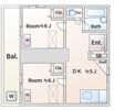 フラットイン蓮根の間取り画像