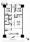 高井田アーバンコンフォートの間取り画像