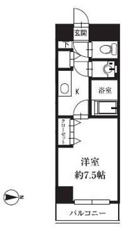 HF銀座レジデンスEASTⅡの間取り画像