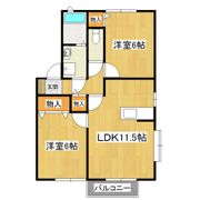 フォーシーズン白羽D棟の間取り画像