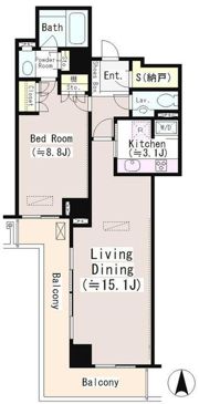 恵比寿ガーデンテラス弐番館の間取り画像