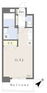 アンベリール紺屋町の間取り画像
