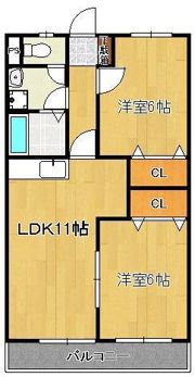 グリーンヒルズM・KIIの間取り画像