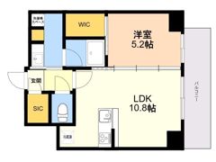 CREST西新の間取り画像