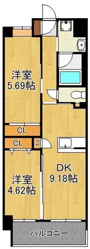 ウイングス門司駅前の間取り画像