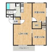 朝日ヴィラひたち野Dの間取り画像