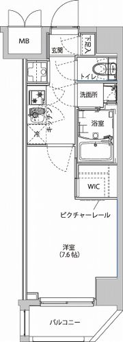 ハーモニーレジデンス東京イーストサイドの間取り画像