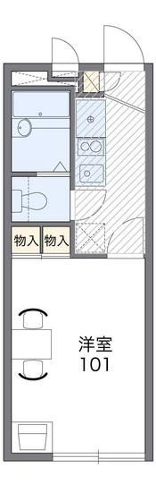 レオパレスTSUKUDAの間取り画像