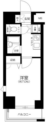 パレステュディオ四谷の間取り画像