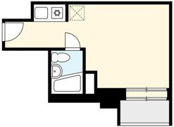 大橋スカイハイツの間取り画像