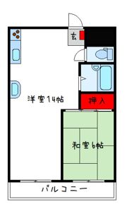 みささぎコーポの間取り画像