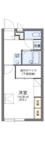 レオパレスヴィラフルールの間取り画像