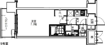 S-RESIDENCE大阪同心の間取り画像