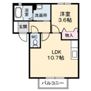 サンヒルズ 和の間取り画像