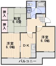 レジデンス平福の間取り画像