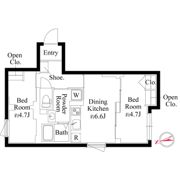 エクサム三軒茶屋Ⅳの間取り画像