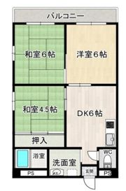 新栄プロパティー千林2の間取り画像