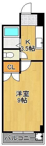 アヴィニール清水の間取り画像