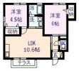 サニーコート平福の間取り画像