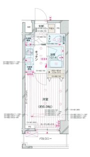 パレステュディオ新宿都庁前の間取り画像