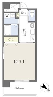 LUST YANAIMACHI Ⅱの間取り画像