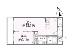 オーベル今里southの間取り画像