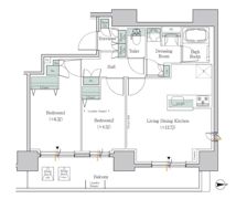 ワンルーフレジデンス板橋大山の間取り画像