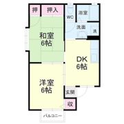 セジュール中村Bの間取り画像