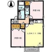 ファミール三筋 B棟の間取り画像