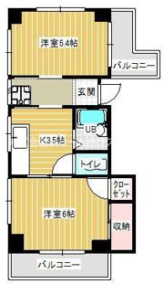 藤田ハイツの間取り画像