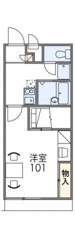 レオパレスフロレスタの間取り画像