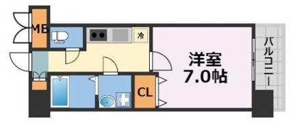 エス・キュート上本町イーストの間取り画像