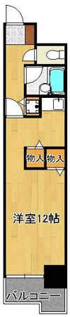 鷹の巣センチュリー21 407の間取り画像