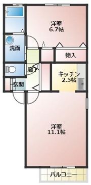 ディアスSAの間取り画像