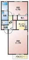 ディアスSAの間取り画像