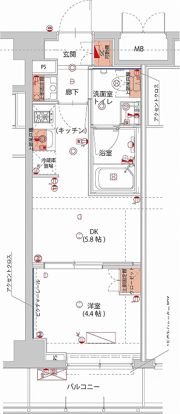ハーモニーレジデンス神楽坂ヒルズsecondの間取り画像