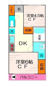 東松原フラッツの間取り画像